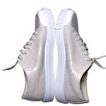 ASOS Design Italian Dismiss Lace Up Lug Trim Chunky Sneakers Glossy Beige Tan 7 Photo 3