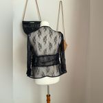 Black Flora Lace Cardigan Size M Photo 1