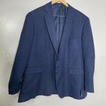 Oak Hill Men's Blazer Mens 2XL 50R 52R Blue Check Sport 2 Button Suit Jacket Size undefined Photo 0