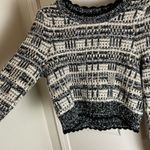 House of Harlow 1960 Black and Cream Knit Sweater Size Medium Photo 6