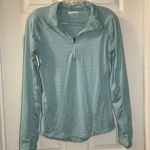Columbia Turquoise Blue 1/4 Zip Pullover size Small Photo 0
