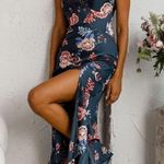 Selfie Leslie ✨ DOWNTOWN CAMI STRAP FRONT SPLIT MIDI SZ MEDIUM DRESS✨ Photo 4