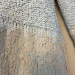 Anthropologie  Knitted & Knotted blue and gray wool blend and lace sweater small Photo 8