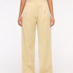 Abercrombie & Fitch Butter Yellow Wide-Leg Pants Photo 3