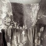 Urban Outfitters  Earth Toned Hook & Key Puff Sleeve Cropped Fairy Top Blouse M Photo 6