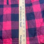 SOLD: L.L. Bean Half ZIP Buffalo Print Hooded Jacket L Petite Red/Black PREOWNED Red Size undefined Photo 7