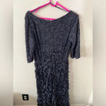 Women’s THEIA Navy Blue Petal Embellished Formal Gown Special Occasion Dress 8 Photo 5