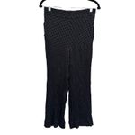 Madewell Drapey Jacquard Huston Pull-On Crop Pants Polka Dot Wide Leg Black S Photo 3