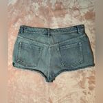 LUNIK  Unique Floral Patchwork Women’s Jean Denim Shorts Size Large Photo 5
