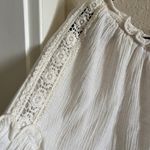 Off The Shoulder Boho Top White Size M Photo 2