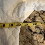 Vintage JC Penney Quilted Robe Lace Trim Floral Cottage Core Feminine White Sz M Size M Photo 8