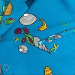 Hilo Hattie Hawaiian Shirt Button Down Blue Floral Vintage Shirt Size L Photo 7