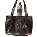 American West Brown Leather Tote Bag Photo 4