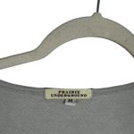 Prairie Underground Airstream Tunic Top Grey Pockets Organic Cotton Women Medium Gray Photo 3