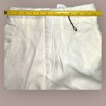 ZARA Women’s Linen Blend Wide Leg High Rise With Pockets Off White Pants size XS Photo 9