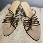 Veronica Beard  Gaffney Shimmery Suede Thong Sandals size 10. Photo 0