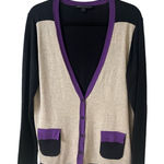 Katherine Barclay cardigan sweater V-neck sz Large Photo 0