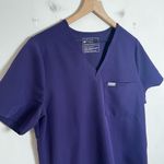 FIGS - Catarina One-Pocket Scrub Top Medical Doctor Nurse Purple Photo 2