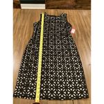 Vince Camuto  lace bodice Sleeveless Floral Eyelet Lined Black Sheath mini Dress Photo 3