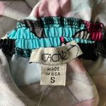 Cache deep V-neck ruched printed matte retro Y2K mini dress size S small NWT Photo 6