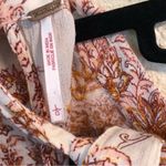 Free People Lady Luck Tunic Mini dress Blouse L Cream/Rust Photo 11