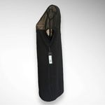 Bebe Black Illusion Rhinestone Logo Glittery Bodycon Dress XL | NWT Photo 4