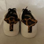 J.Crew Classic Leather Sneakers w/ Leopard… Photo 5