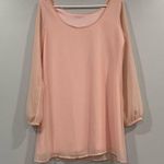 Honey Punch  Light Pink Long Sleeve Dress Photo 3