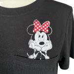 Modern Lux women's size small mini mouse black short sleeve crewneck t-shirt Photo 4