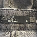 prAna  Skinny Jeans Gray Long Length Inseam Lightweight Denim 5‎ Pocket Design Photo 6