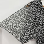 ALLSAINTS Ivey Scatter Dress Black and White Floral Size 6 Photo 5