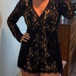 Francesca’s black lace romper Size XS Photo 0