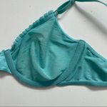 Victoria's Secret  Bra Underwire Sheer Sheer Mesh Ruffle Floral Seafoam Green Y2K Photo 9