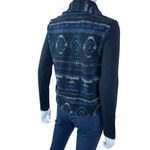 Anthropologie Dolan Aztec Print Moto Sweater Jacket Photo 7