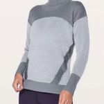 Lululemon  Logo Warm & Restore Merino Wool Turtleneck Tunic Knit Sweater Women 10 Photo 0