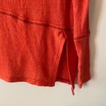 We The Free  Orange Pink Mockneck Oversized Top Bohemian Women's size Medium Photo 4