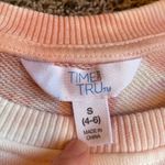 Time And Tru Pink Tie Dye Long Sleeve Crewneck Sweatshirt Small NWOT Photo 2