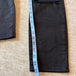 frame denim FRAME Ali High Rise Cigarette Black Distressed Knee Denim Jeans Size 31 Womens‎ Photo 11