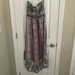 Angie  Dress Women's Colorful Strapless (smocked upper) Pull On Boho vibe, A67 Photo 2