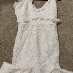 Angel Biba white lace dress. Size large Photo 9