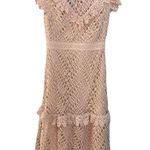 Champagne & strawberry lace pink dress Photo 0
