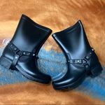 Dirty Laundry NWT  Biker Style Rain Boots Black with studs size 7 new Photo 9