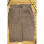 Bagatelle Vintage 1960s  suede leather‎ pencil skirt tan size 12 women's Photo 5