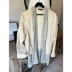 Xiaoyan Lin Silk Open Front Cardigan Double Layer Lightweight Tan Size M Photo 1