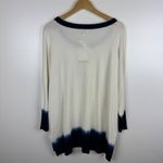 Wonderly NWT Blue Dip Dye Sweater Sz 2X Knit Top Oversized Casual Comfy Cozy Photo 4