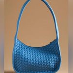 Anthropologie NWT | Woven Neoprene Shoulder bag in Blue Photo 1