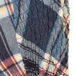 Lee Womens Flanel Plaid Shirt Crossover Chest Ribbed Sleeves Size 1x u Photo 3