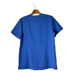 FIGS  Shirt Women Small Blue Casma Three Pocket Short Sleeve Scrub‎ Top Medical Photo 2