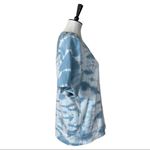 Z Supply Women's Blue White Tie Dye Short Sleeve Sweatshirt Top Size XL Photo 2