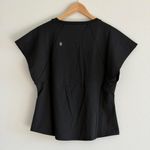 FIGS  Rosa FORMx Slim Crewneck Scrub Top in Black, Size Large Photo 11